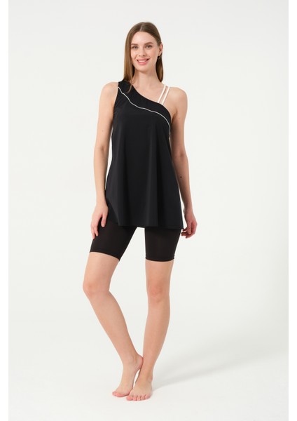 Askılı Likralı Kadın Havuz Mayo 24158-25 Siyah indirimleri