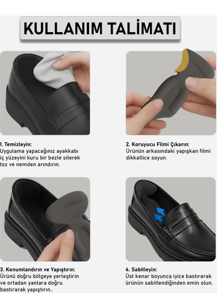 Ayakkabı Vurmasına Karşı 3 Bölgeli Konfor Pedi, Topuk, Kavis ve Bilek Desteği, Yarım Tabanlık | 1 Çift fırsatları