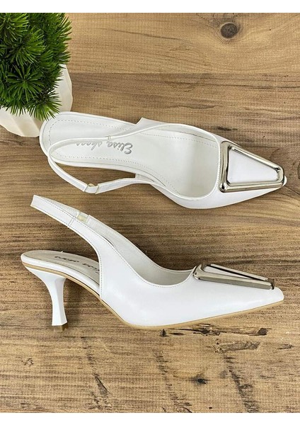 0000057 Metal Toka Detay Kadin Stiletto Topuklu Ayakkabi fırsatları