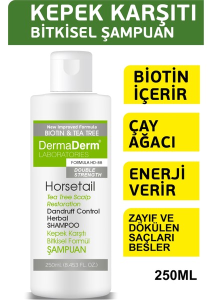 At Kuyruğu Bitkisi ve Çay Ağacı Özlü Bitkisel Formül Şampuanı 250 ml