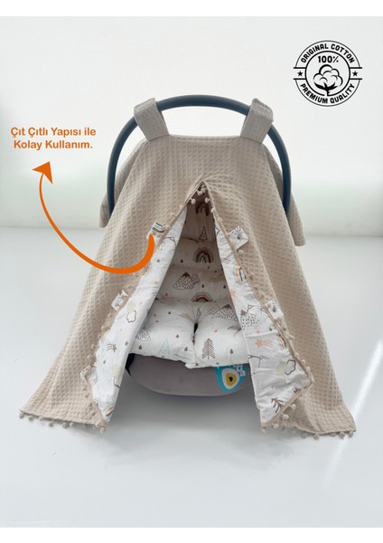 Çift Taraflı Puset Örtüsü ve Puset Minderi– Konforlu, Şık ve Fonksiyonel! fiyatları