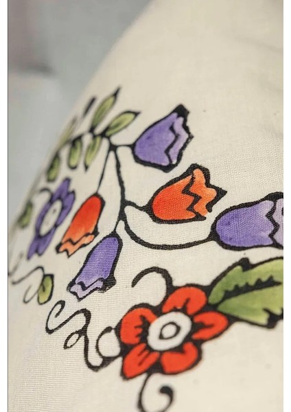 El Yapımı %100 Pamuk Keten Runner ve Kırlent Seti (45X145 cm Runner & 40X40 cm Kırlent Kılıfları) fiyatları