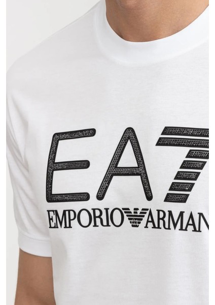 Bisiklet Yaka Erkek T-Shirt-Beyaz modelleri