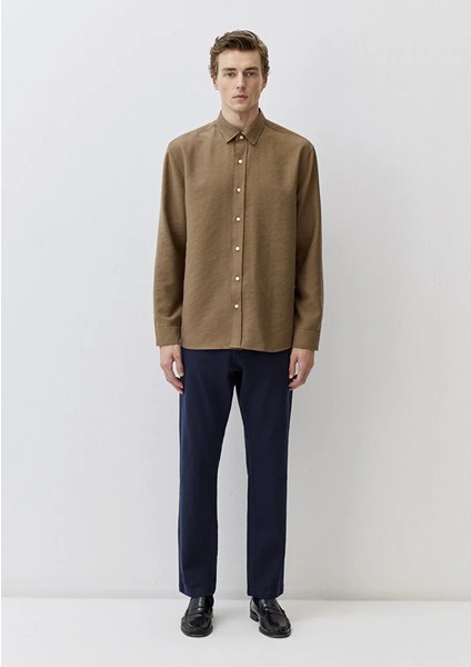 Erkek Kahve M0211650-70378 Uzun Kollu Gömlek fiyatları