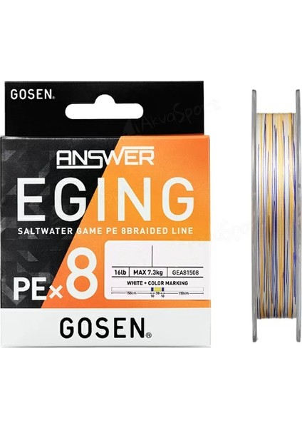 Eging Answer 8b Multicolor 150M Ip Misina Kalınlık (Mm) : 0,10MM