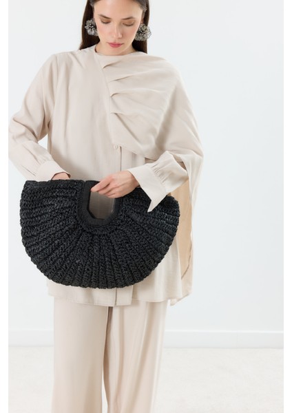 Noir Hasır Çanta Siyah fırsatları