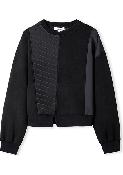 Kontrast Dokulu Sweatshirt IW6250091022001 indirimleri