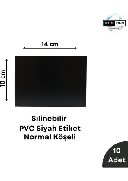 Silinebilir Siyah Etiket, Dekoratif Karatahta Etiket, Beyaz Yazı Karatahta Yaz Sil, Kolay Silinebilir PVC Siyah Etiket, Raf Etiketi, Kafe Tatlı Kahve Etiketi