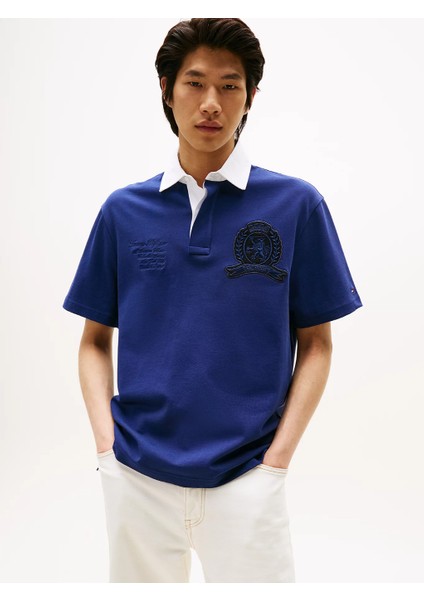 Th MW0MW39565 S/s Rugby Classıc Fıt Erkek Tshırt