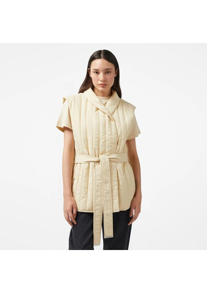 Padded Vertıcal Quilt Vest Kadın Yelek modelleri