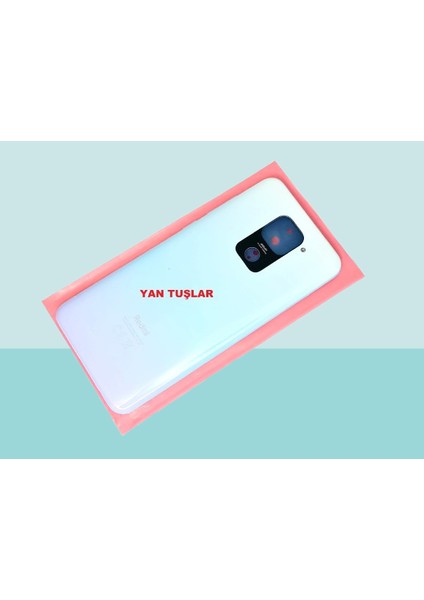 - Xiaomi Redmi Note 9 Full Kasa Arka Kapak Batarya Kapağı - Beyaz
