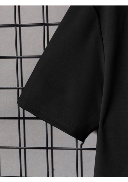 Siyah Bisiklet Yaka Önü Nasa Baskılı Erkek T-Shirt fırsatları