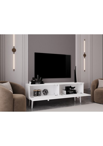 Melura Tv Ünitesi - Tv Sehpası 140 cm %100 Mdf Lake Ahşap Ayaklı fiyatları