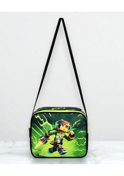 Lisanslı Maycraft Creeper Ilkokul Sırt Çantası, Beslenme Çantası ve Kalemlik Seti
