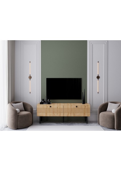Melura Tv Ünitesi - Tv Sehpası 140 cm %100 Mdf Lake Ahşap Ayaklı