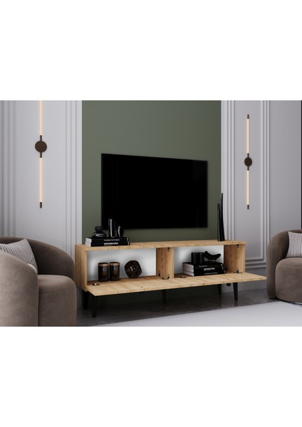 Melura Tv Ünitesi - Tv Sehpası 140 cm %100 Mdf Lake Ahşap Ayaklı fiyatları