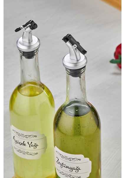 2li 750ML Ahşap Standlı Ayçiçek Yağı &zeytinyağı Şişesi Gri Tıpalı Cam Yağdanlık fırsatları