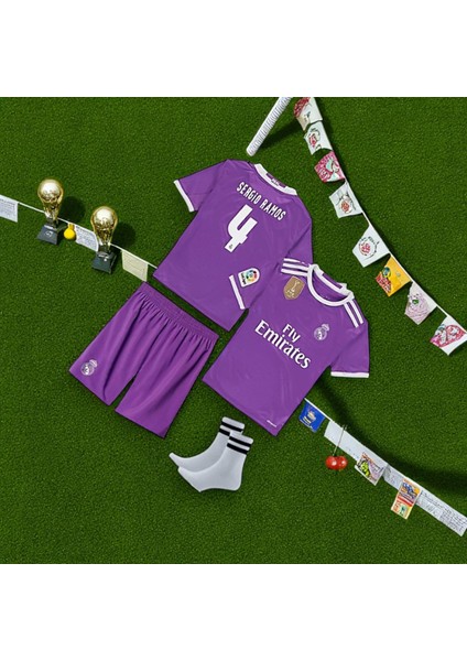 Sergio Ramos 2017 Cardiff Şampiyonlar Ligi Finali Forması Real Madrid Çocuk Tişört modelleri