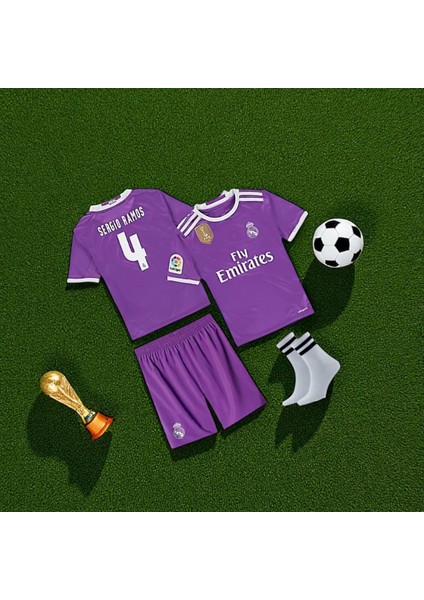 Sergio Ramos 2017 Cardiff Şampiyonlar Ligi Finali Forması Real Madrid Çocuk Tişört indirimleri
