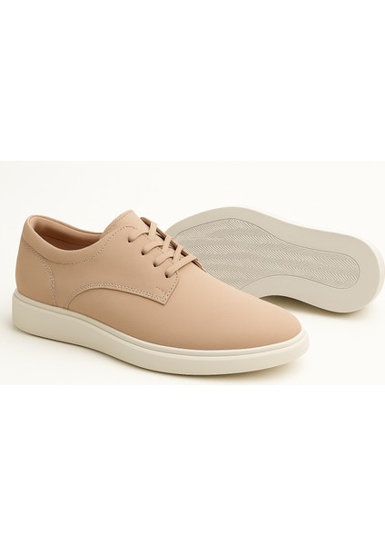 GR0315 Hakiki Nubuk Deri Kalın Poli Taban Business Günlük Klasik Kum Rengi Ayakkabı indirimleri