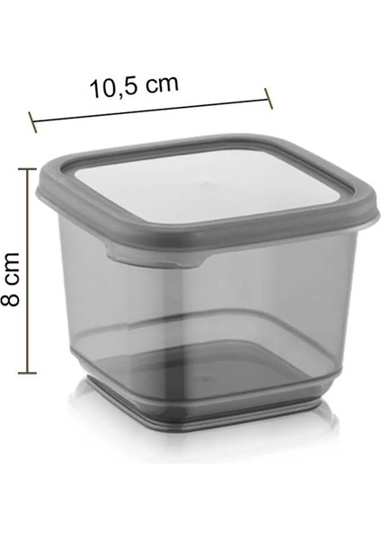 24'lü Set Baharatlık - Etiketli Kare Baharat Saklama Kabı Seti Antrasit 24 x 0,50 Lt Baharat Takımı modelleri