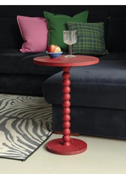 Denze Renkli Masif Yan Sehpa