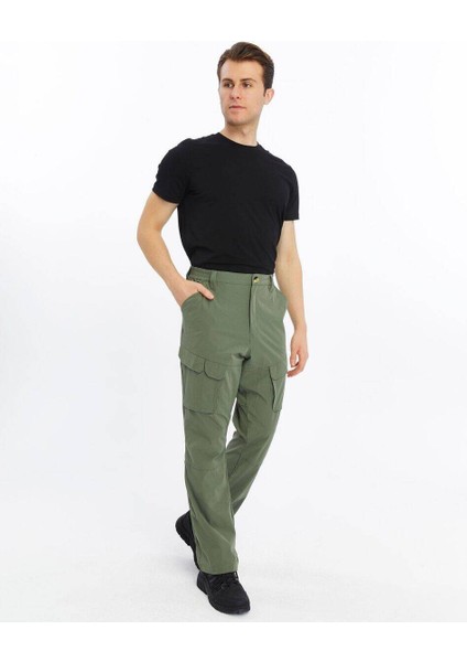 Quick Dry Cargo Trekking Erkek Pantolon-Haki