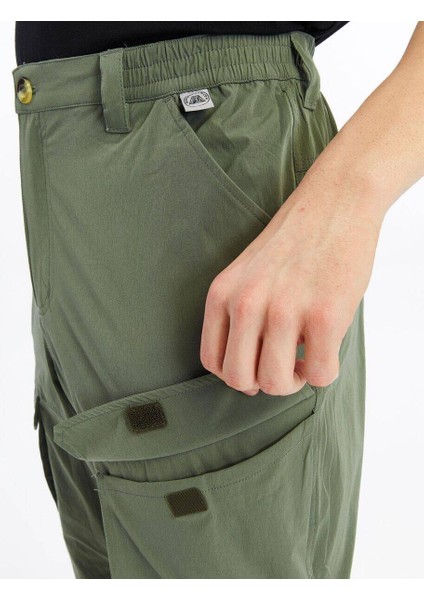 Quick Dry Cargo Trekking Erkek Pantolon-Haki fırsatları