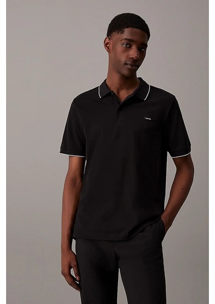 Erkek Stretch Pıque Tıppıng Polo Polos