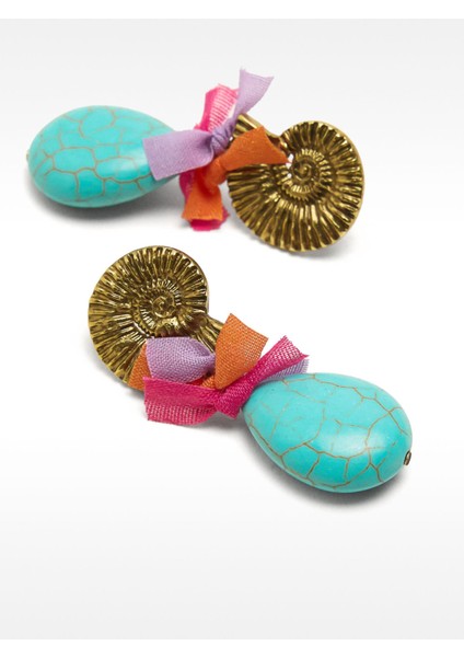 Taşlı Çok Renkli Küpeler modelleri