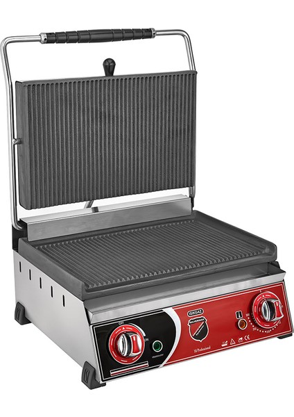 Elektrikli, Altı Düz Tost Makinesi 16 Dilim