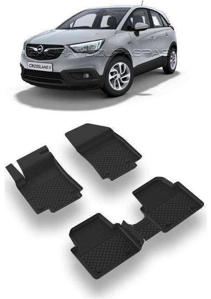 Opel Crossland 2017-2025 Uyumlu 4.5D Premium Havuzlu Oto Paspas- Crossland