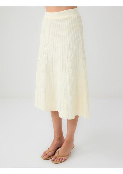 Taş Normal Bel Düz Kesim Midi Triko Etek fırsatları