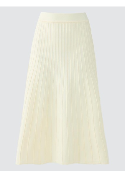 Taş Normal Bel Düz Kesim Midi Triko Etek