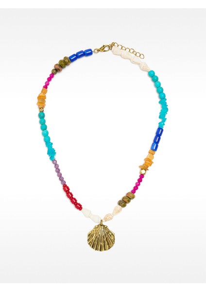 Taşlı ve Kolyeli Çok Renkli Kolye fiyatları