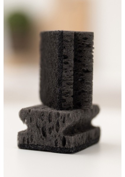 Şık Siyah 2'li Bulaşık Süngeri Seti SB1034