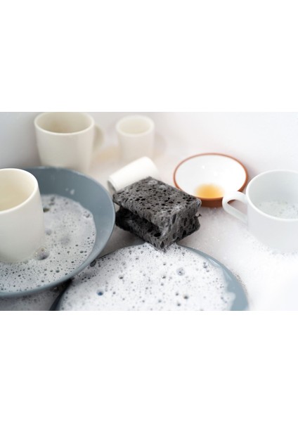 Şık Siyah 2'li Bulaşık Süngeri Seti SB1034