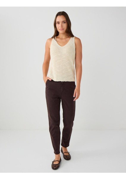 Bej V Yaka Kolsuz Triko Atlet fiyatları