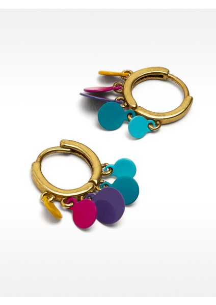 Çok Renkli Halka Küpe