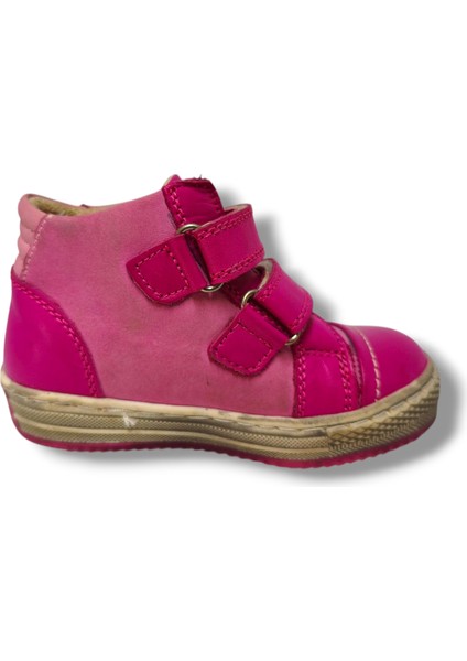3080-20 Yıldızlı 2 Cırtlı Kız Çocuk Bot Fuşya Pembe 21-25 modelleri