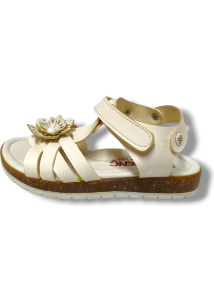 3083-20 Çapraz Şerit Çiçekli Kız Çocuk Sandalet 26-30 fiyatları