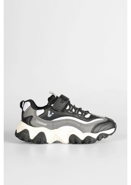 Pote Erkek Çocuk Siyah Outdoor Filet Ayakkabı