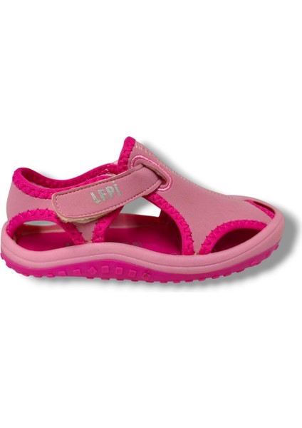 3054-20 Cırtlı Bez Kız Çocuk Sandalet Pembe Fuşya 21-25 fiyatları
