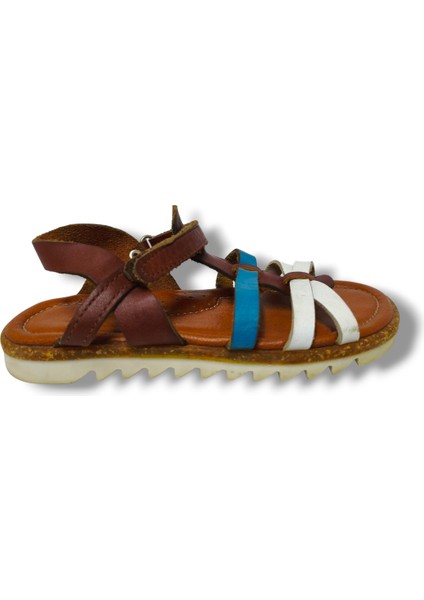 Bagcı 3069-20 Çapraz Şerit Cırtlı Kız Çocuk Sandalet Kahve Beyaz 26-30 fiyatları