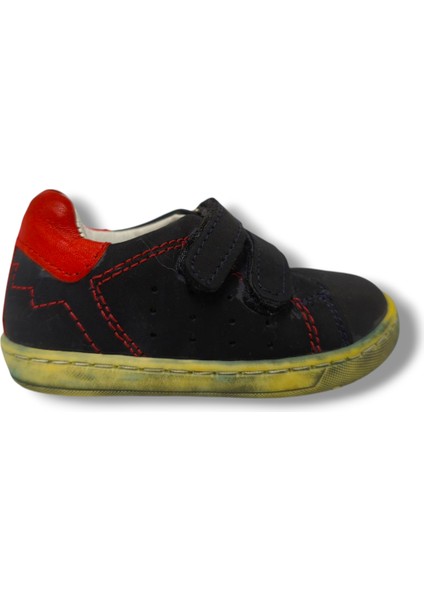 3082-20 Yan Delikli 2 Cırtlı Erkek Çocuk Ayakkabı Lacivert Kırmızı 18-20 fiyatları