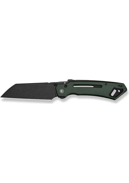 Buster Fg Thumb Stud & Superlock Knife Green Micarta Handle Çakı