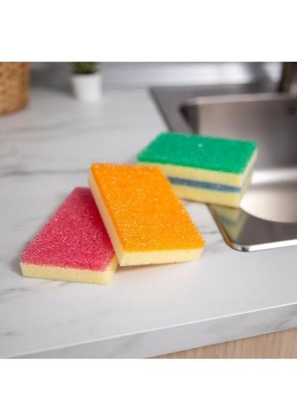 Yumuşak ve Dayanıklı 4'lü Bulaşık Süngeri Paketi fiyatları