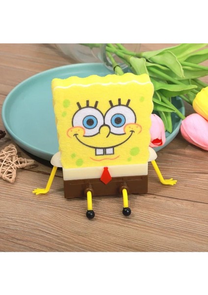 Ayaklı Sünger Tutucu ve Figürlü Bulaşık Süngeri Seti