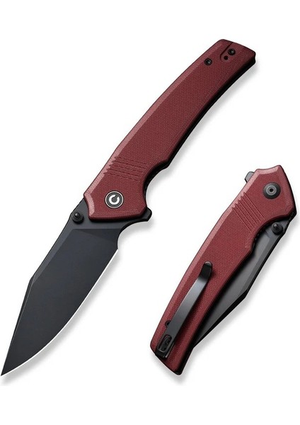Tranquil Flipper & Thumb Stud Knife Burgundy G10 Handle Çakı fiyatları