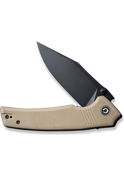 Tranquil Flipper & Thumb Stud Knife Tan G10 Handle Çakı fırsatları